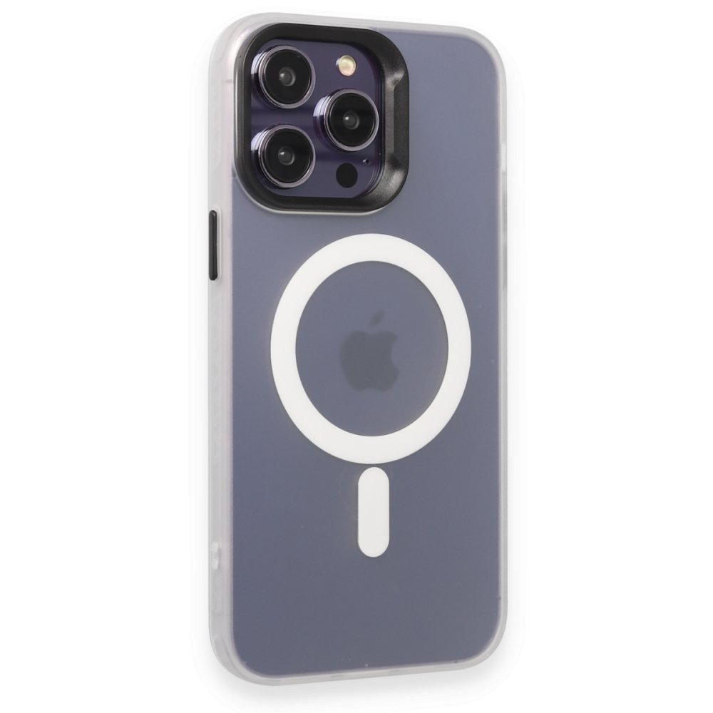 Joko iPhone 13 Pro Max Kılıf Mateks Magsafe Kapak - Beyaz