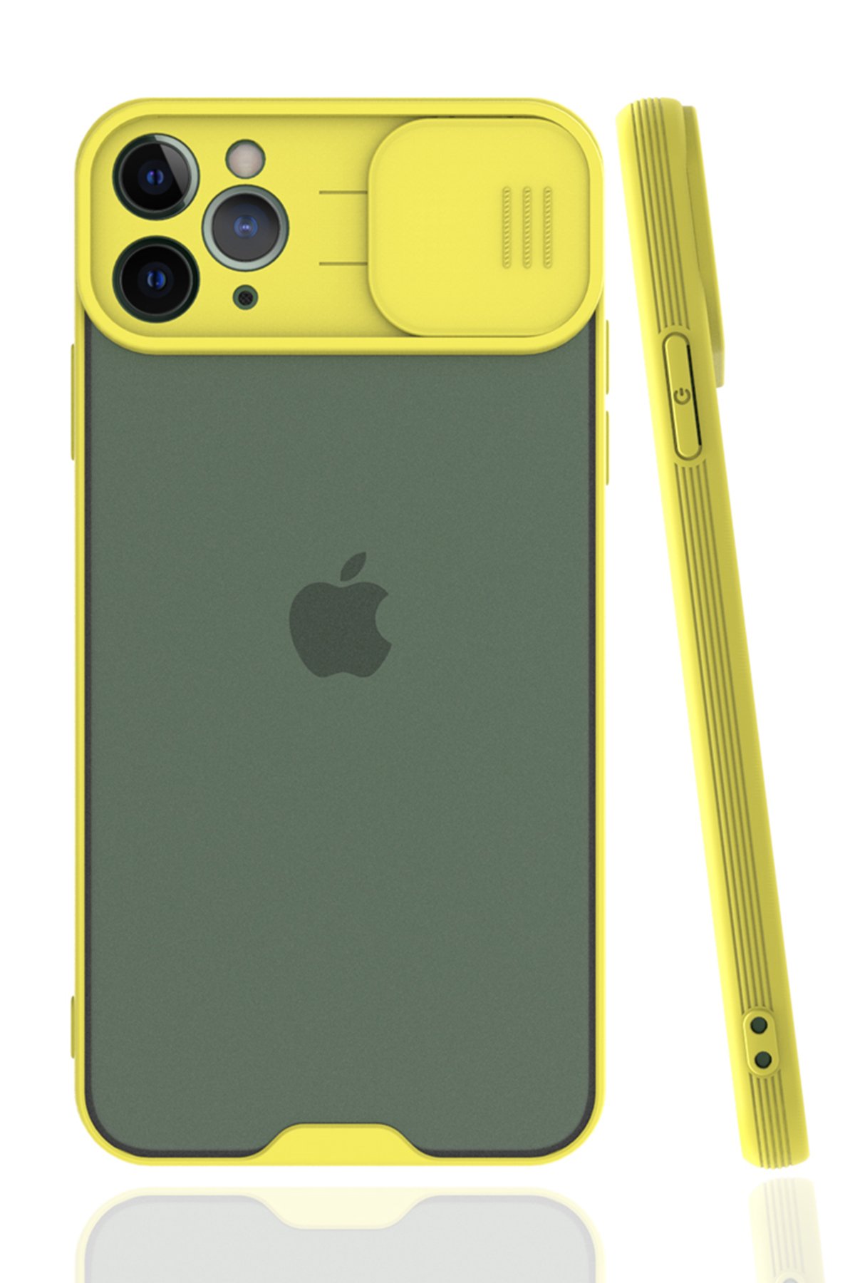 iPhone 11 Pro Kılıf Platin Kamera Koruma Silikon - Sarı iPhone 11 Pro Kılıf Platin Kamera Koruma Silikon - Sarı