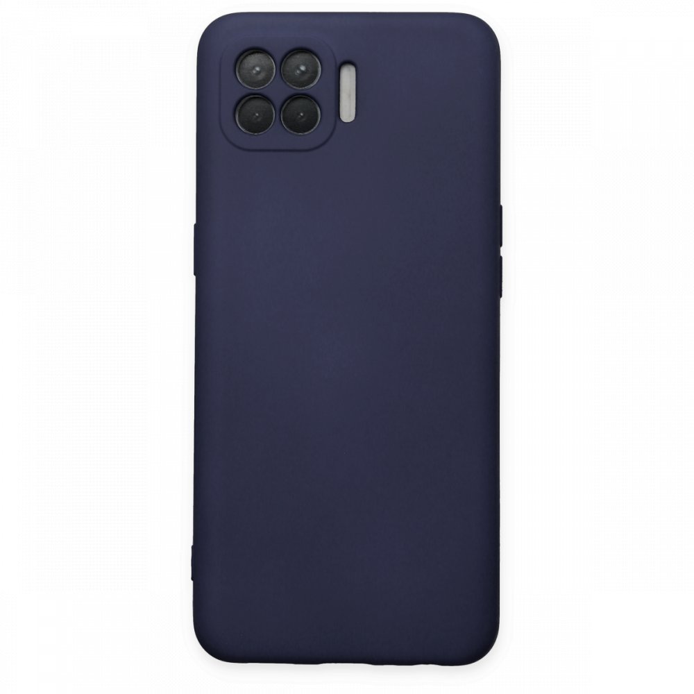 Oppo Reno 4 Lite Kılıf Nano içi Kadife Silikon - Lacivert Oppo Reno 4 Lite Kılıf Nano içi Kadife Silikon - Lacivert