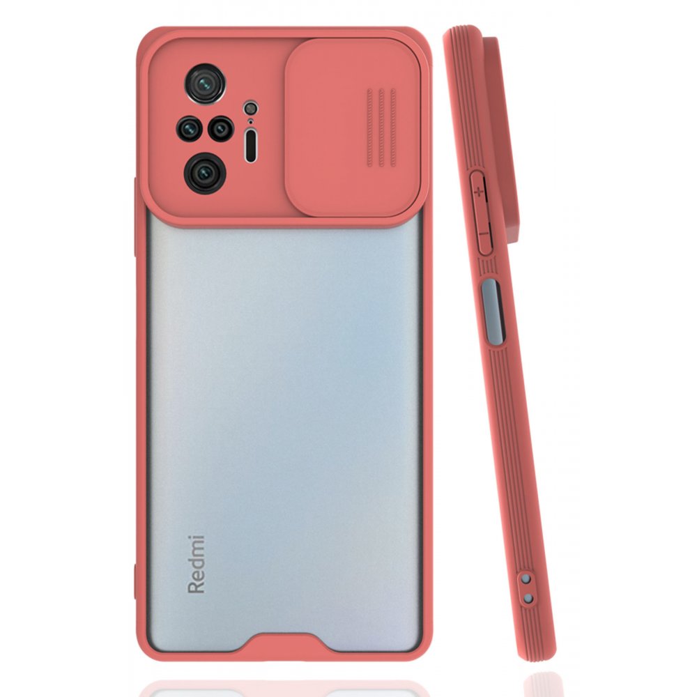 Redmi Note 10 Pro Kılıf Platin Kamera Koruma Silikon - Pembe