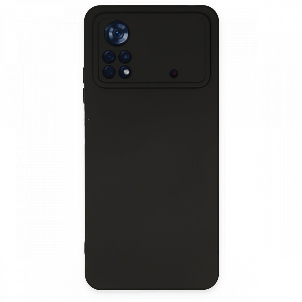  Xiaomi Poco X4 Pro 5G Kılıf Nano içi Kadife Silikon - Siyah