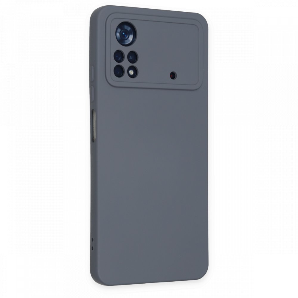  Xiaomi Poco X4 Pro 5G Kılıf Nano içi Kadife Silikon - Gri