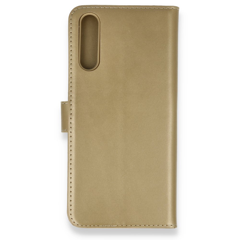 Huawei Y8P Kılıf Trend S Plus Kapaklı Kılıf - Gold  Huawei Y8P Kılıf Trend S Plus Kapaklı Kılıf - Gold