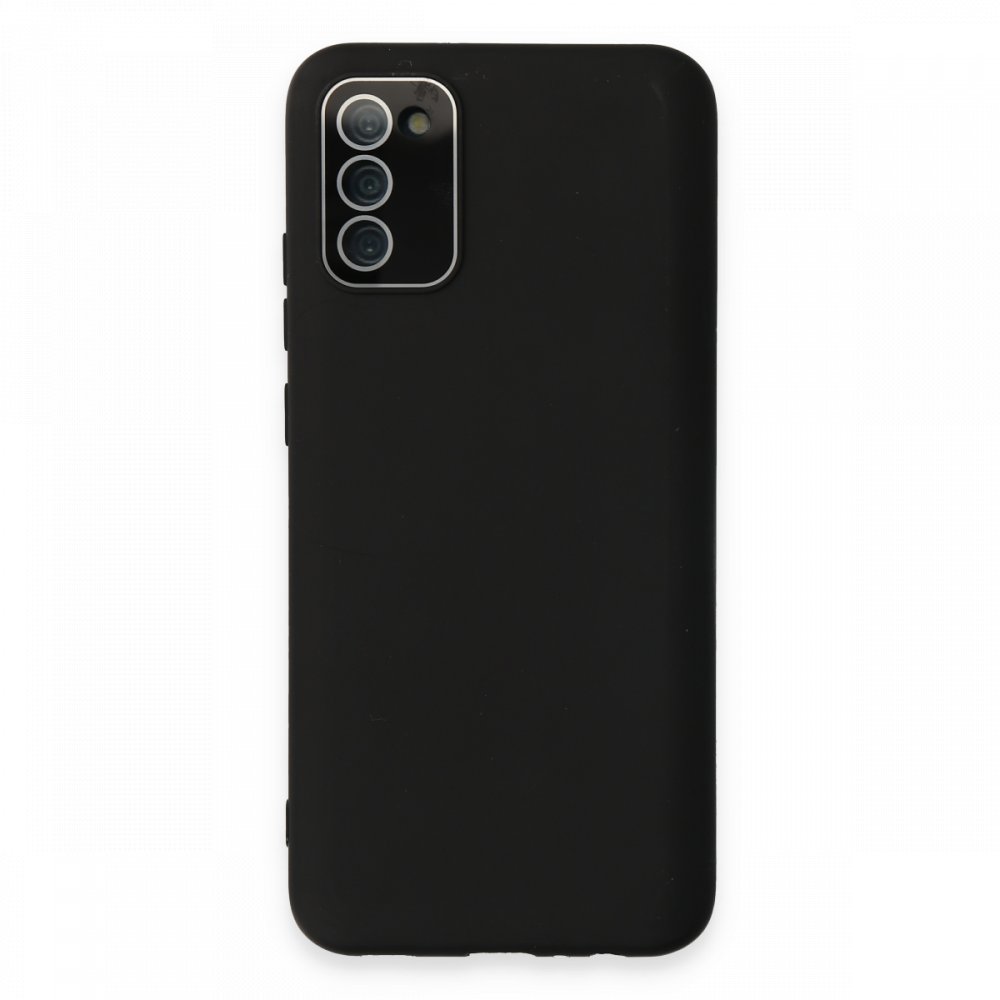  Samsung Galaxy A02S Kılıf Lansman Glass Kapak - Siyah