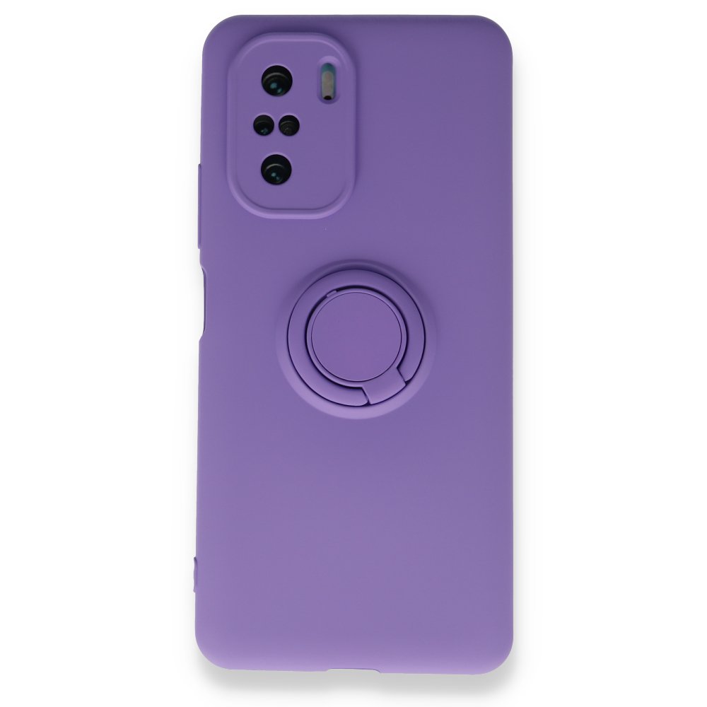  Xiaomi Mi 11i Kılıf Viktor Yüzüklü Silikon - Mor