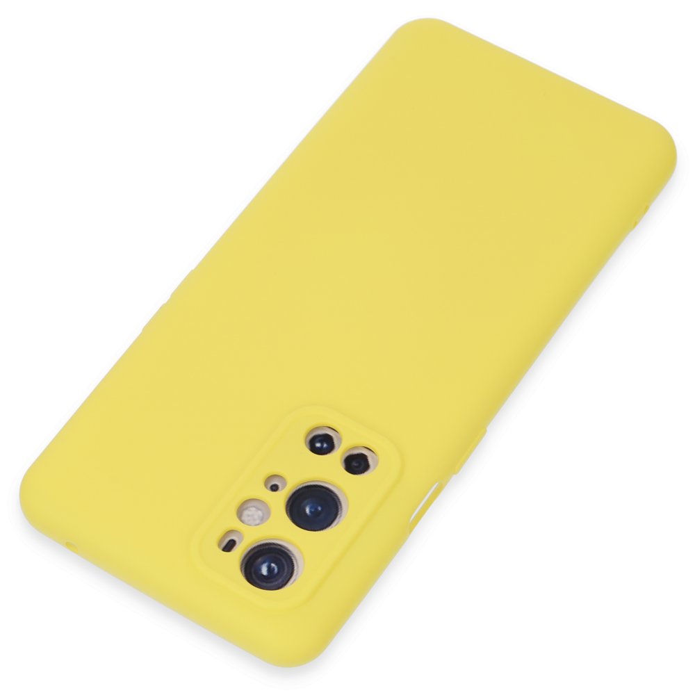 One Plus 9 Pro Kılıf Nano içi Kadife Silikon - Sarı One Plus 9 Pro Kılıf Nano içi Kadife Silikon - Sarı