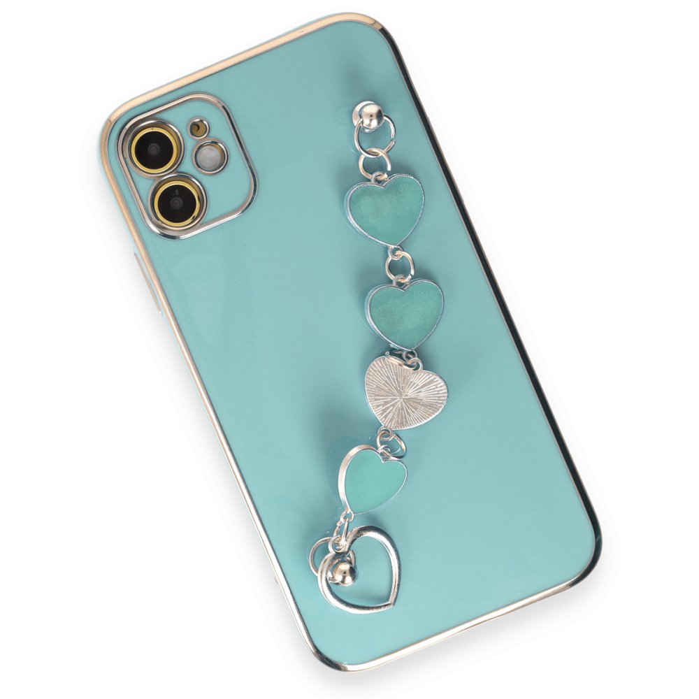  iPhone 12 Kılıf Esila Silikon - Su Yeşili