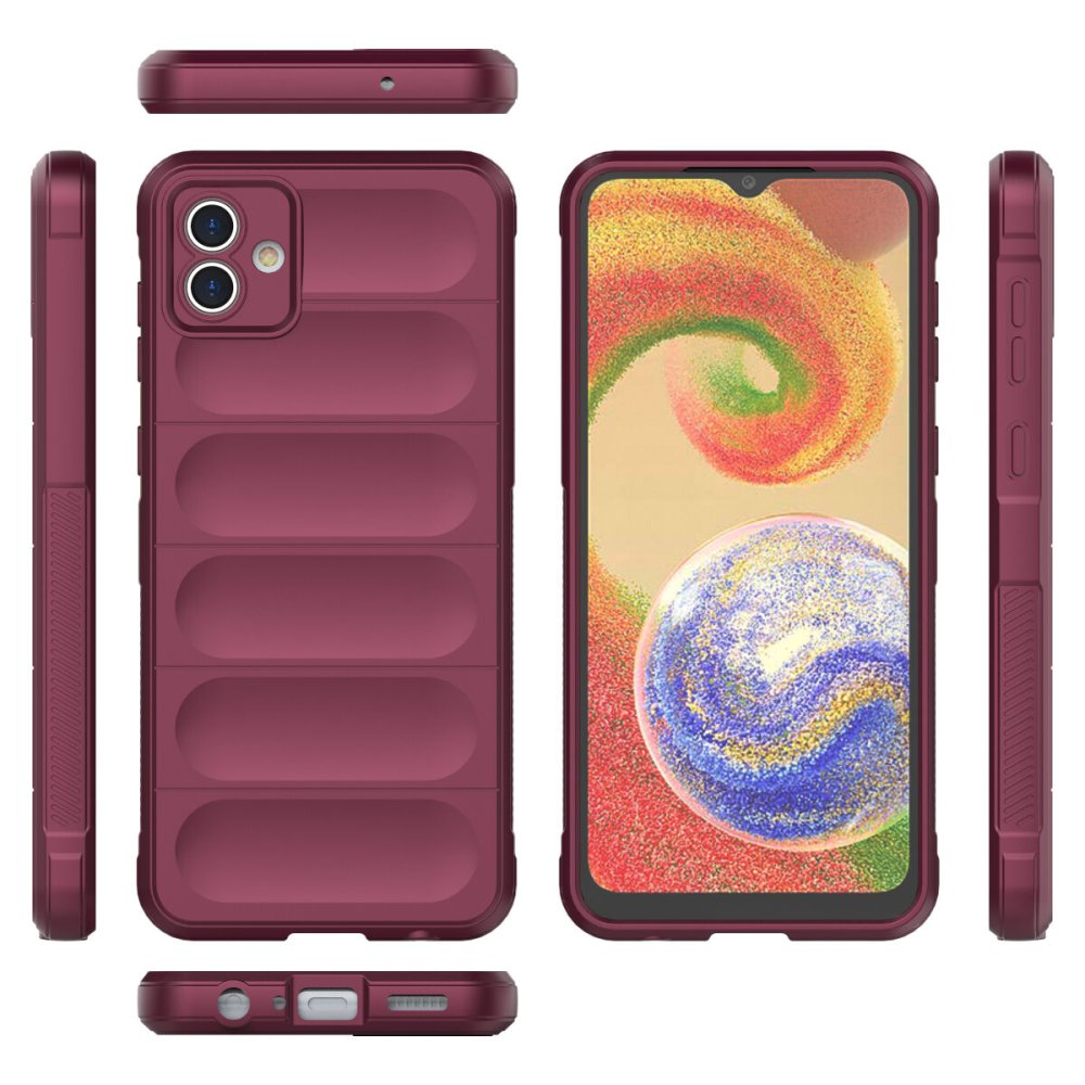  Samsung Galaxy A04E Kılıf Optimum Silikon - Bordo