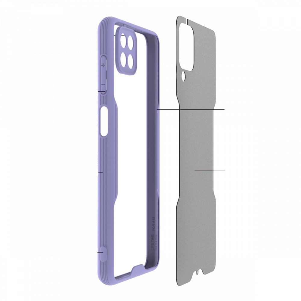  Samsung Galaxy M32 Kılıf Platin Silikon - Siyah