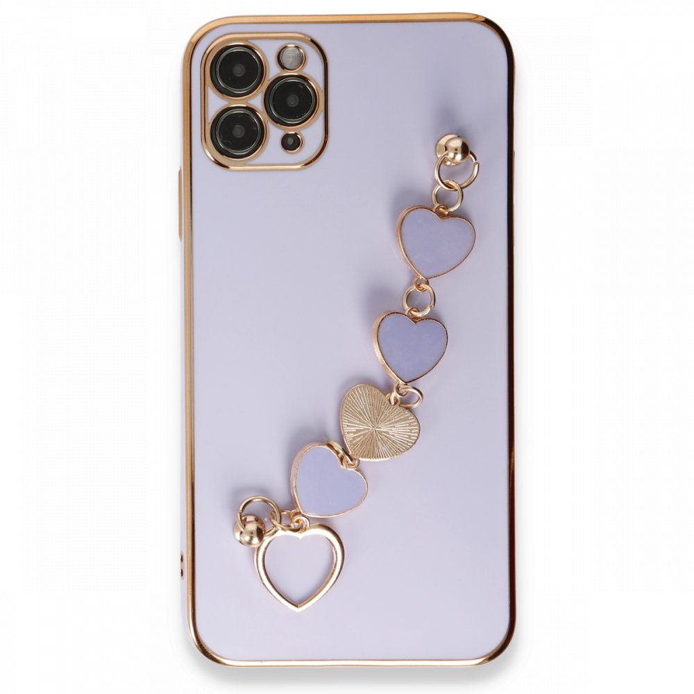  iPhone 11 Pro Max Kılıf Esila Silikon - Lila