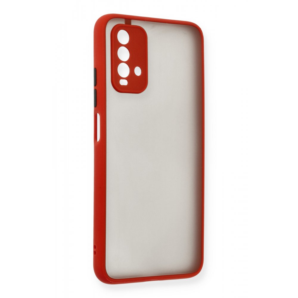 Redmi 9T Kılıf Montreal Silikon Kapak - Kırmızı