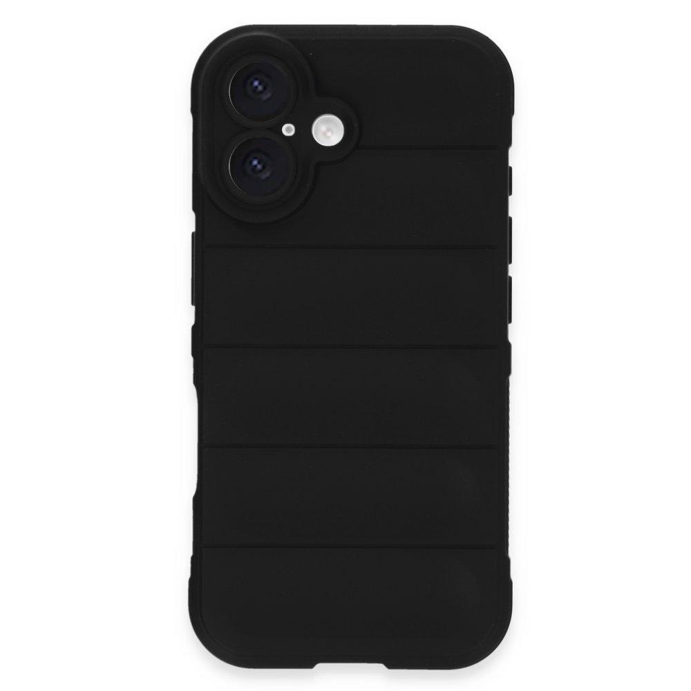 iPhone 16 Plus Kılıf Optimum Silikon - Siyah  iPhone 16 Plus Kılıf Optimum Silikon - Siyah