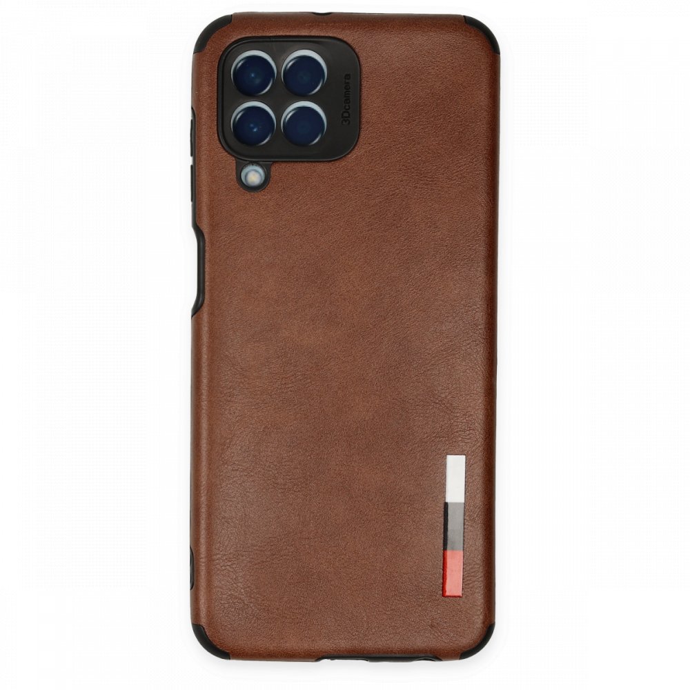  Samsung Galaxy M33 Kılıf Loop Deri Silikon - Kahverengi