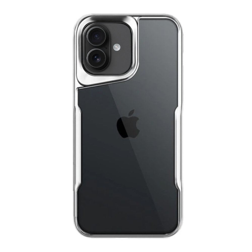  iPhone 16 Kılıf Boyi Silikon Kapak - Gümüş