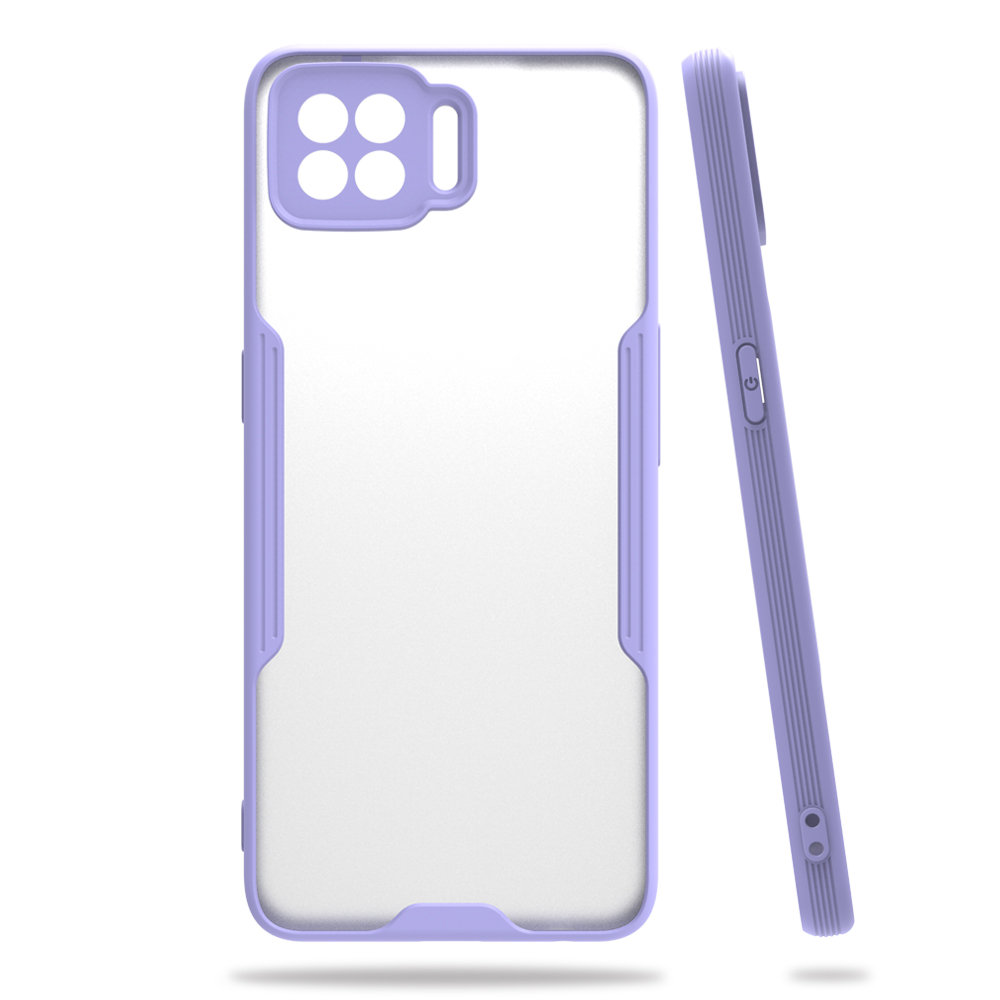 Oppo A73 Kılıf Platin Silikon - Lila
