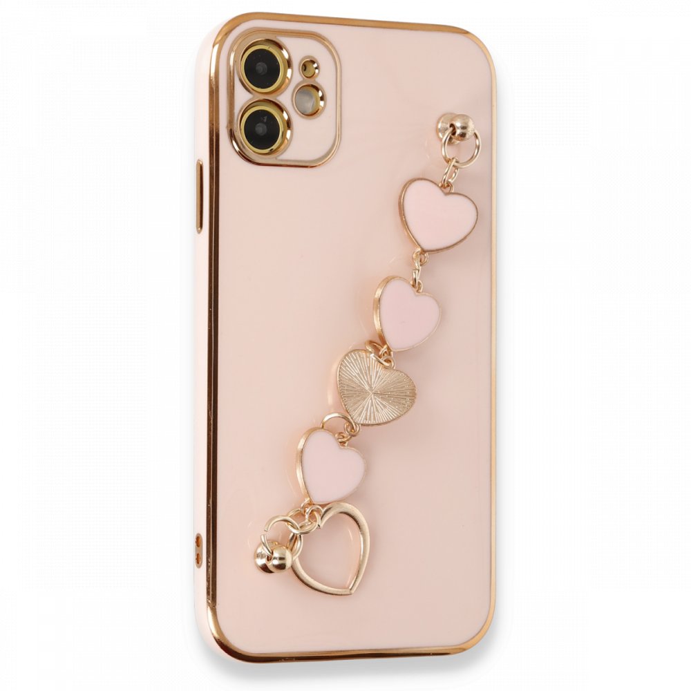 iPhone 12 Kılıf Esila Silikon - Pudra iPhone 12 Kılıf Esila Silikon - Pudra