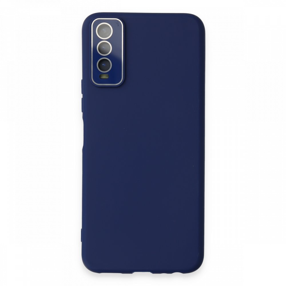  Vivo Y11S Kılıf Lansman Glass Kapak - Sky Blue