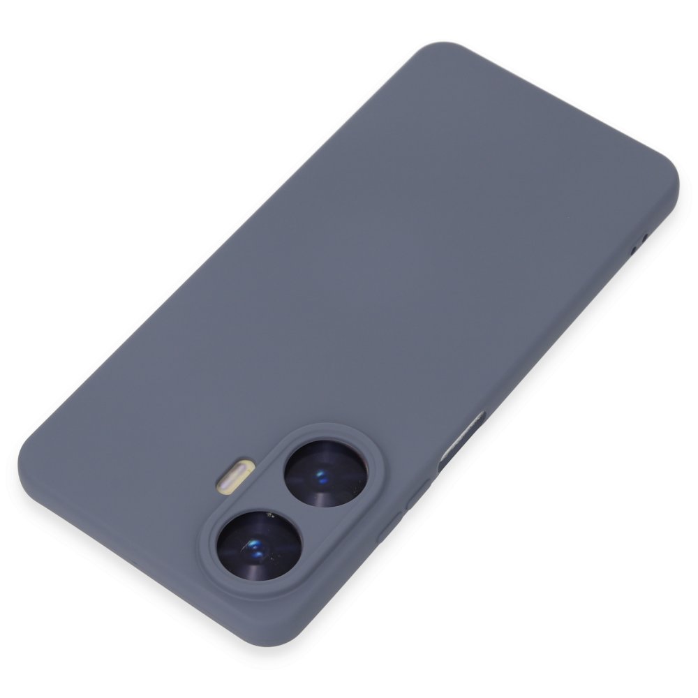 Realme C55 Kılıf Nano içi Kadife Silikon - Gri Realme C55 Kılıf Nano içi Kadife Silikon - Gri