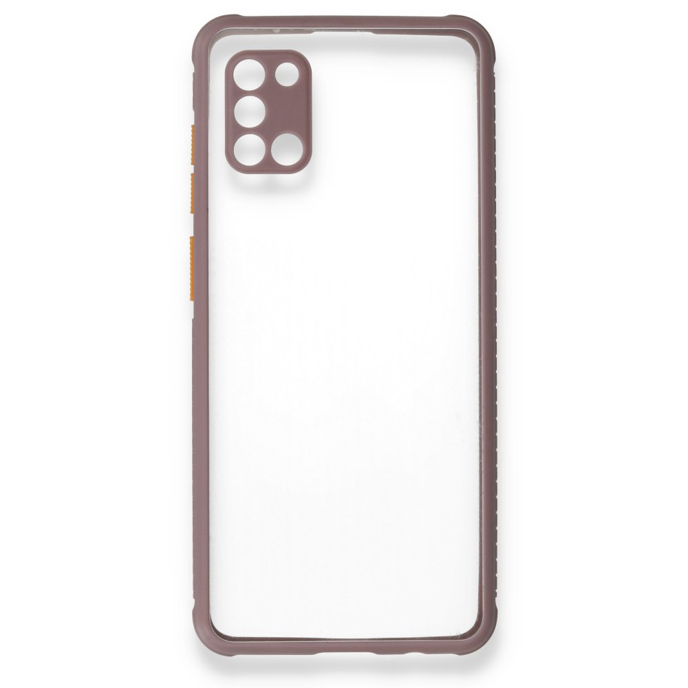 Samsung Galaxy A31 Kılıf Miami Şeffaf Silikon - Açık Mor