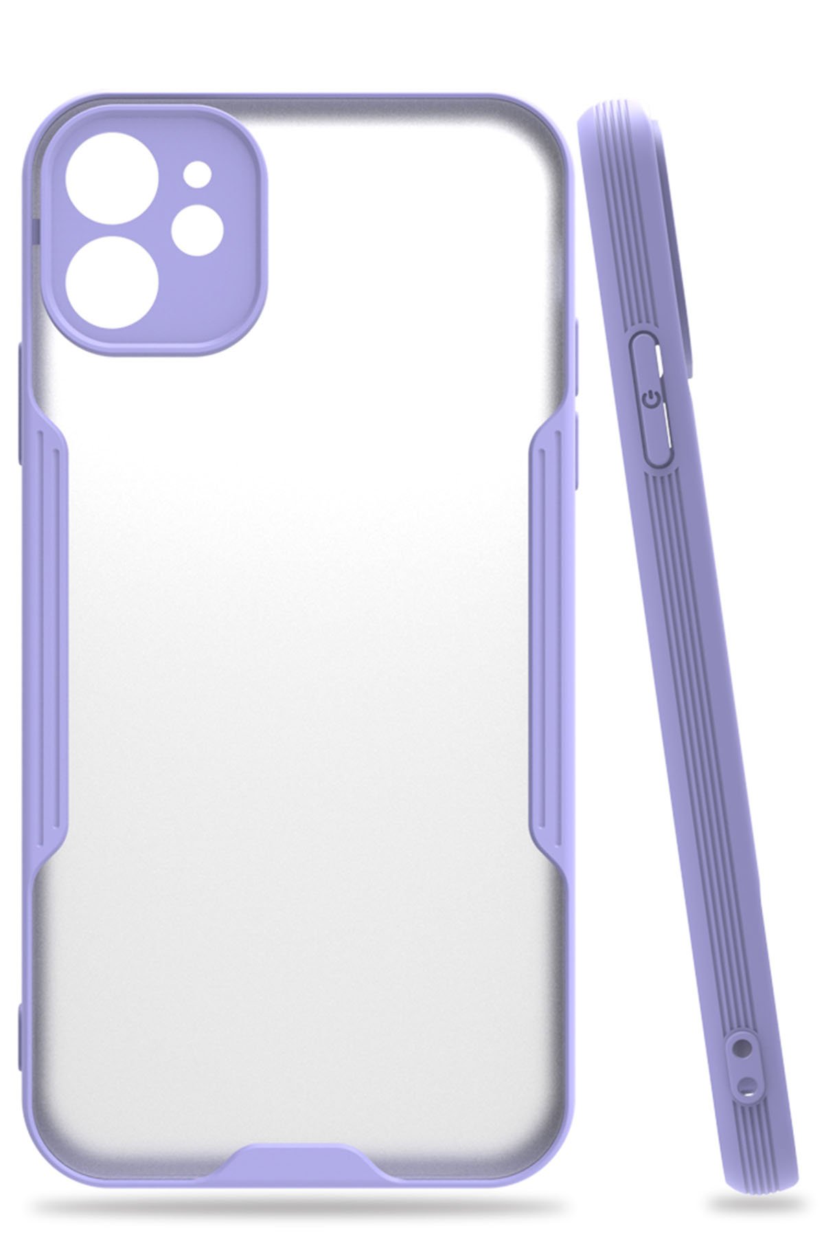  iPhone 11 Kılıf Platin Silikon - Lila